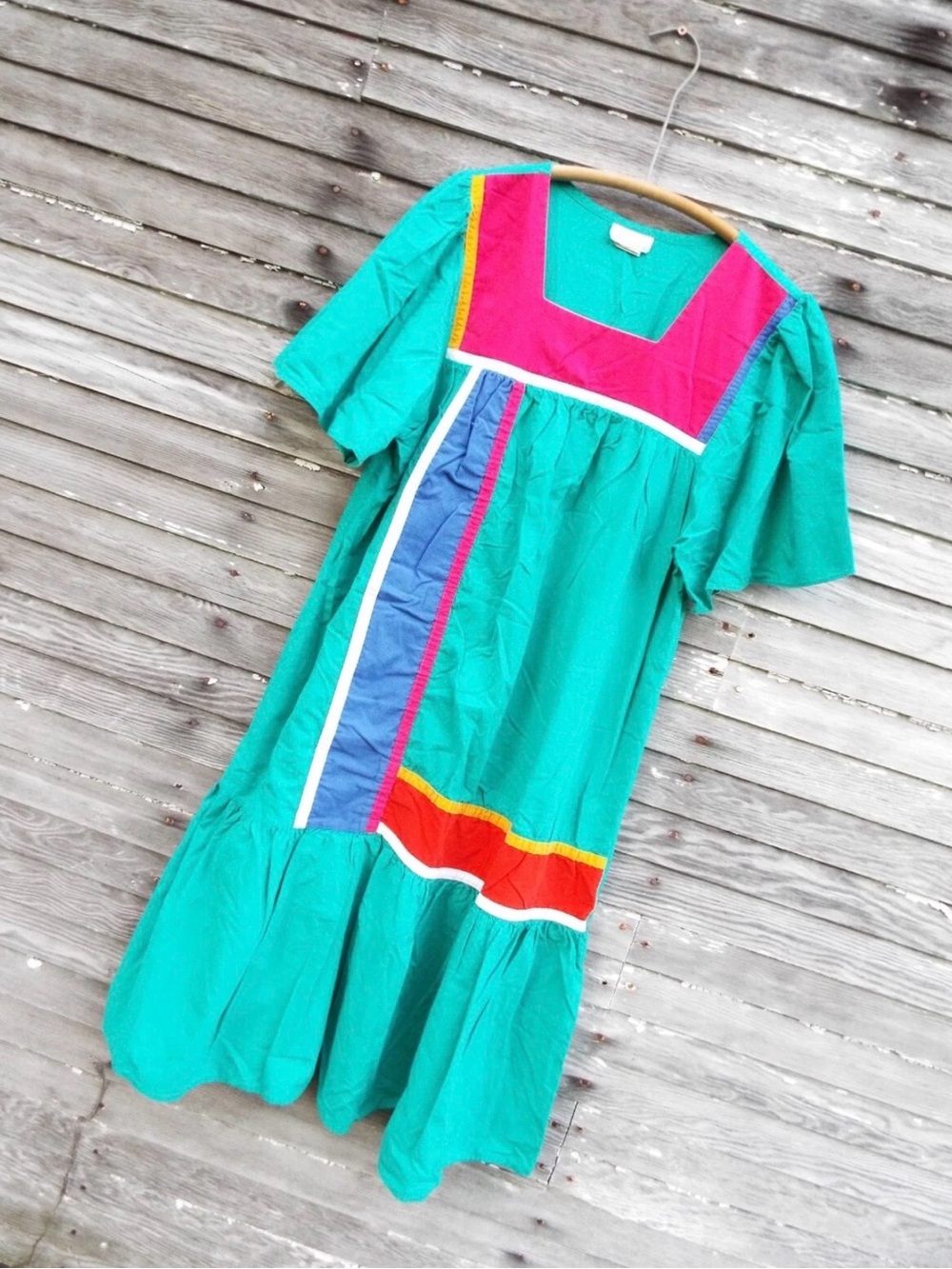 Vintage Appel Muumuu Dress